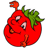 Cartoon Smiling Tomato