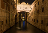 Famous Bridge of Sighs in Venice