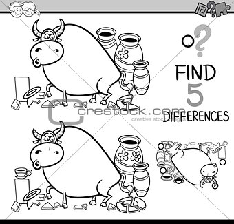 differences activity coloring book