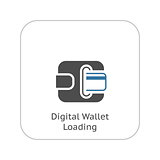 Modern Flat Digital Wallet concept Illustration