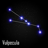 Vulpecula Constellation with Beautiful Bright Stars on the Backg