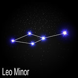 Leo Minor Constellation with Beautiful Bright Stars on the Backg