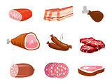 Delicatessen And Butchery Meat Set
