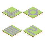 Part of the road highway isometric element