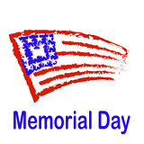 Memorial Day American Flag Background.