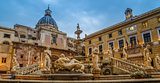 Palermo, Sicily, Italy: Piazza Pretoria