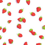 bright strawberries background