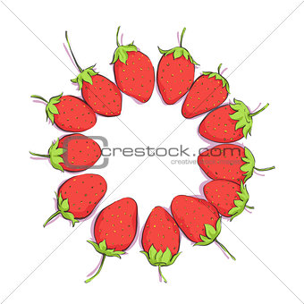 bright strawberries background