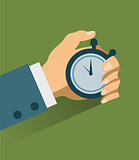 Time management. Vector modern illustration