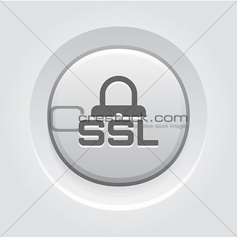 SSL Secured Icon. Flat Design.