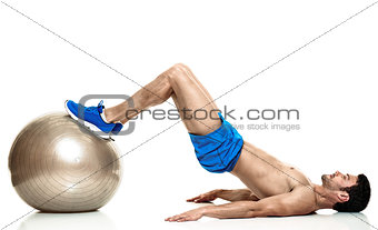 man  fitness exercises isolated