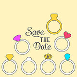 Vector save the date card