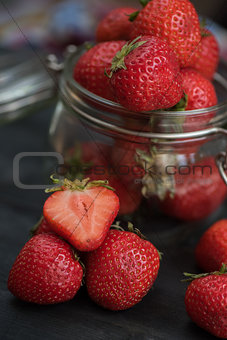 Fresh ripe strawberry