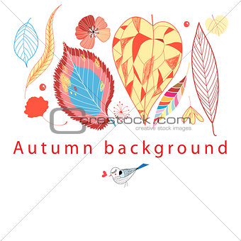 Autumn graphic background 