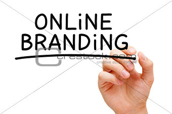 Online Branding Black Marker