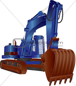 Blue Excavator