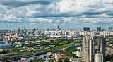 Panoramic view of Moscow city