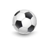 Soccer ball isolated on white.