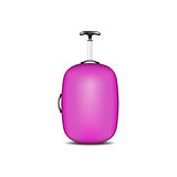 Travel suitcase in purple design