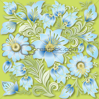 abstract vintage floral ornament