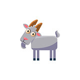goat Simplified Cute Illustration