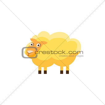 Sheep Simplified Cute Illustration