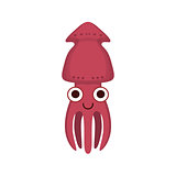 Squid Simple Cartoon Character