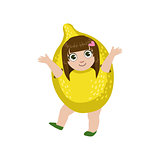 Girl Dressed As Lemon