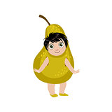 Boy Dressed As Pear