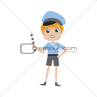 Boy Future Policeman