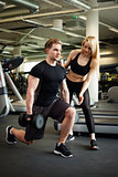 Fitness couple in gym