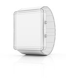 Smart watch prototype isolated on white