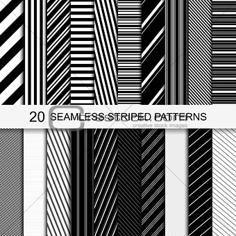 20 seamless striped patterns.