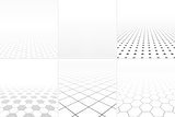 Collection of abstract white backgrounds.