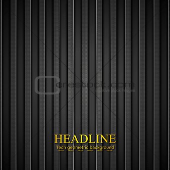 Dark concept stripes technology abstract background
