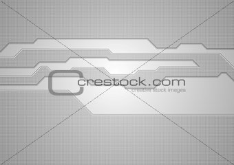 Abstract grey technology vector background