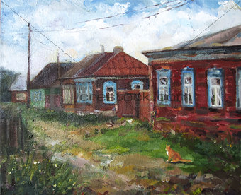 summer village in Russia