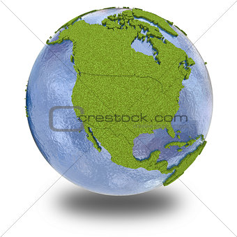 North America on planet Earth