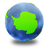 Antarctica on green Earth