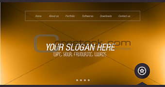 Minimal Website Home Page Design with Slider background 