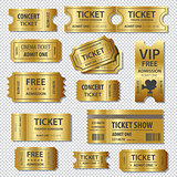 Set of eleven vector tickets and coupons templates