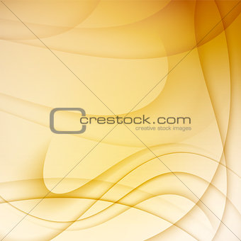 Yellow abstract background with curves lines.