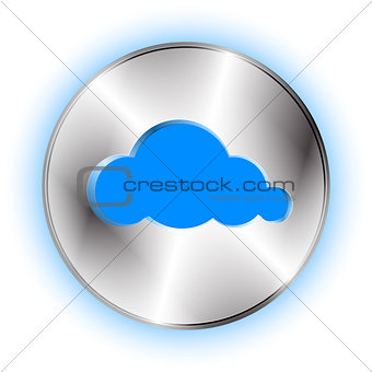 Cloud futuristic icon. Technological background