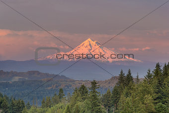 Mount Hood Alpenglow Sunset