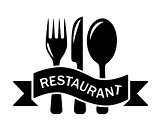 restaurant black symbol