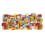 Abstract cityscape background, sketch for your design