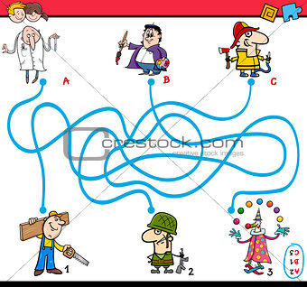 maze task activity for children