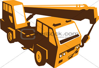 Truck Crane Cartage Hoist Retro