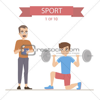 Sport Fitness characters