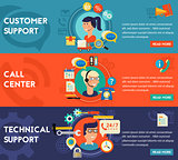 Customer and Technical Support  Call Center Concept